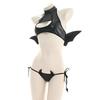 Women's Sexy Amine Cosplay Costume Set Hollow Underwear Lingerie Faux Leather Role Play Outfits for Halloween Plus Size