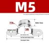304 Stainless Steel Thickened U-Shaped Pipe Buckle Clamp for Hose and Water Pipes