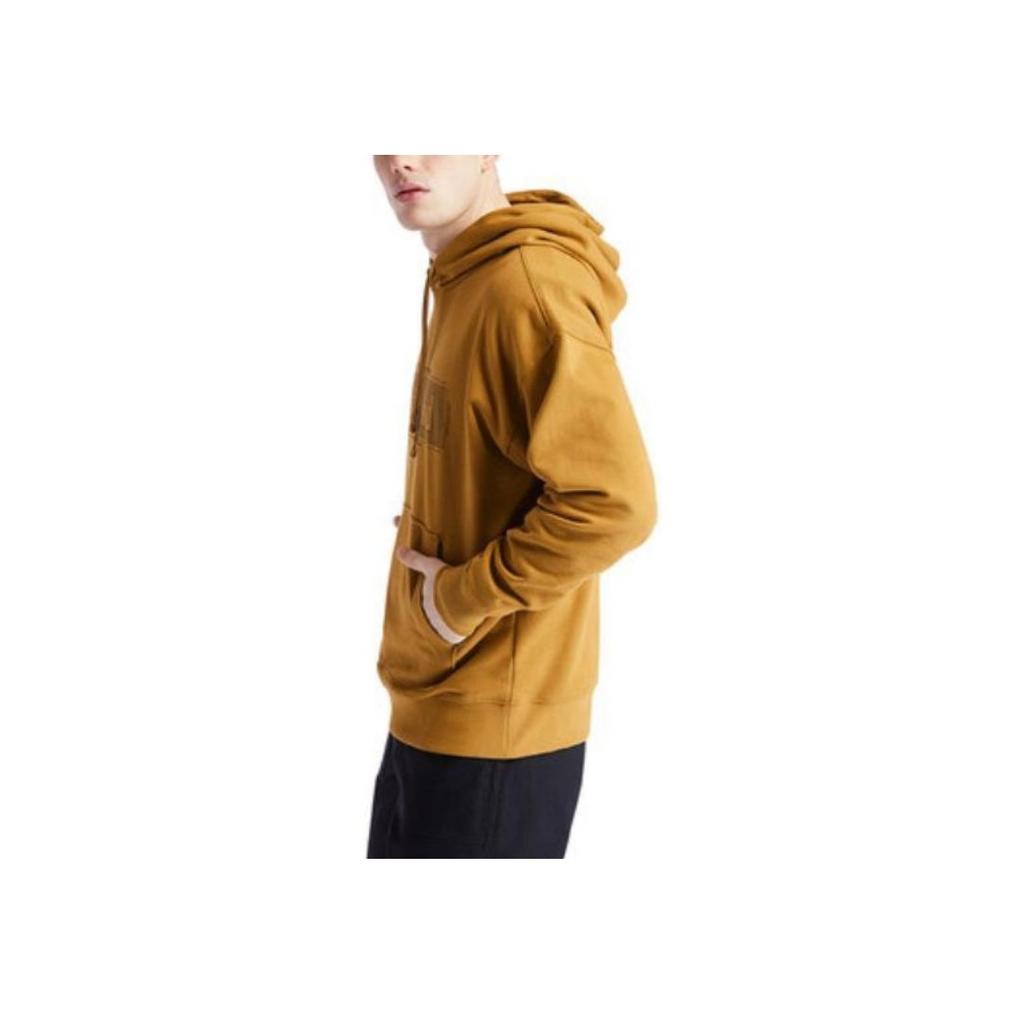 Timberland Sudadera de Punto Estampada con Patrón de Letras de Manga Larga para Hombre Sudadera Trigo TB0A2A1F
