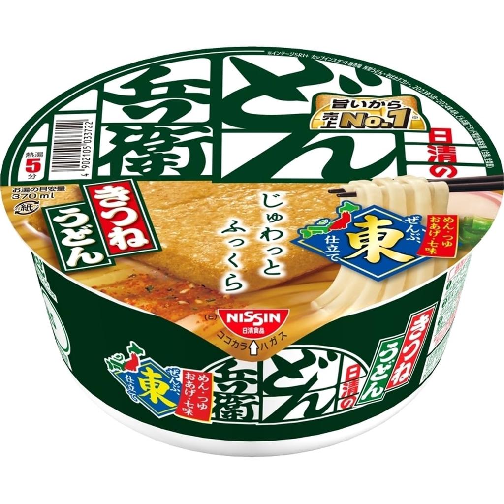 Donbei Kitsune Udon Nissin Foods Cup 96g x 12 packs (East) Noodles,