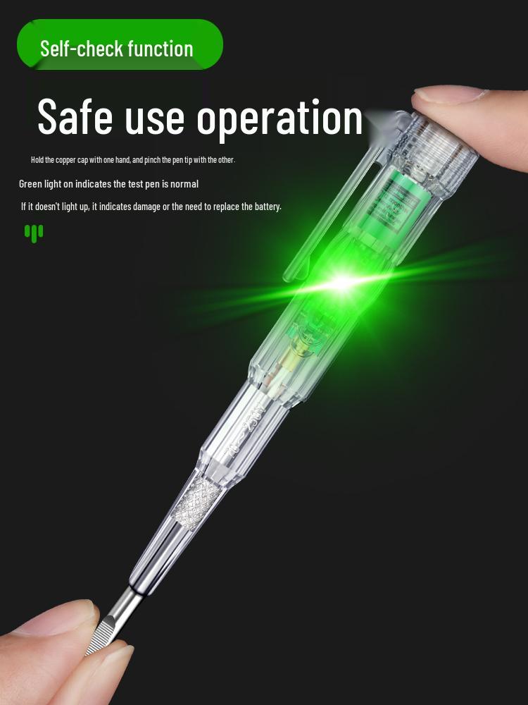 Intelligent Multifunctional Electrician's Induction Multimeter for Wire Testing with High-Brightness Light