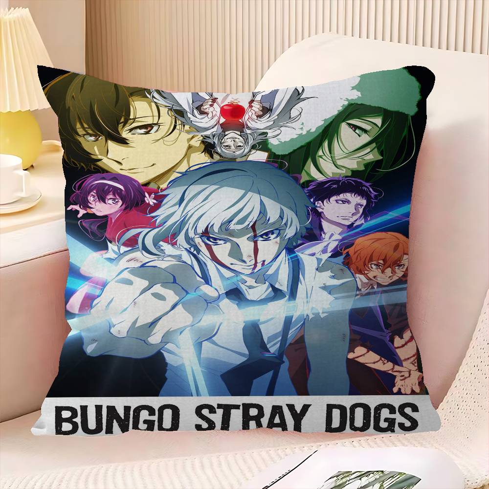 Anime Bungo Stray Dogs pillow cover sofa cushion cover home room decoration children gift