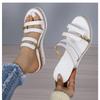New large-size women's cool slippers summer versatile wedge heels women's platform loose shoes