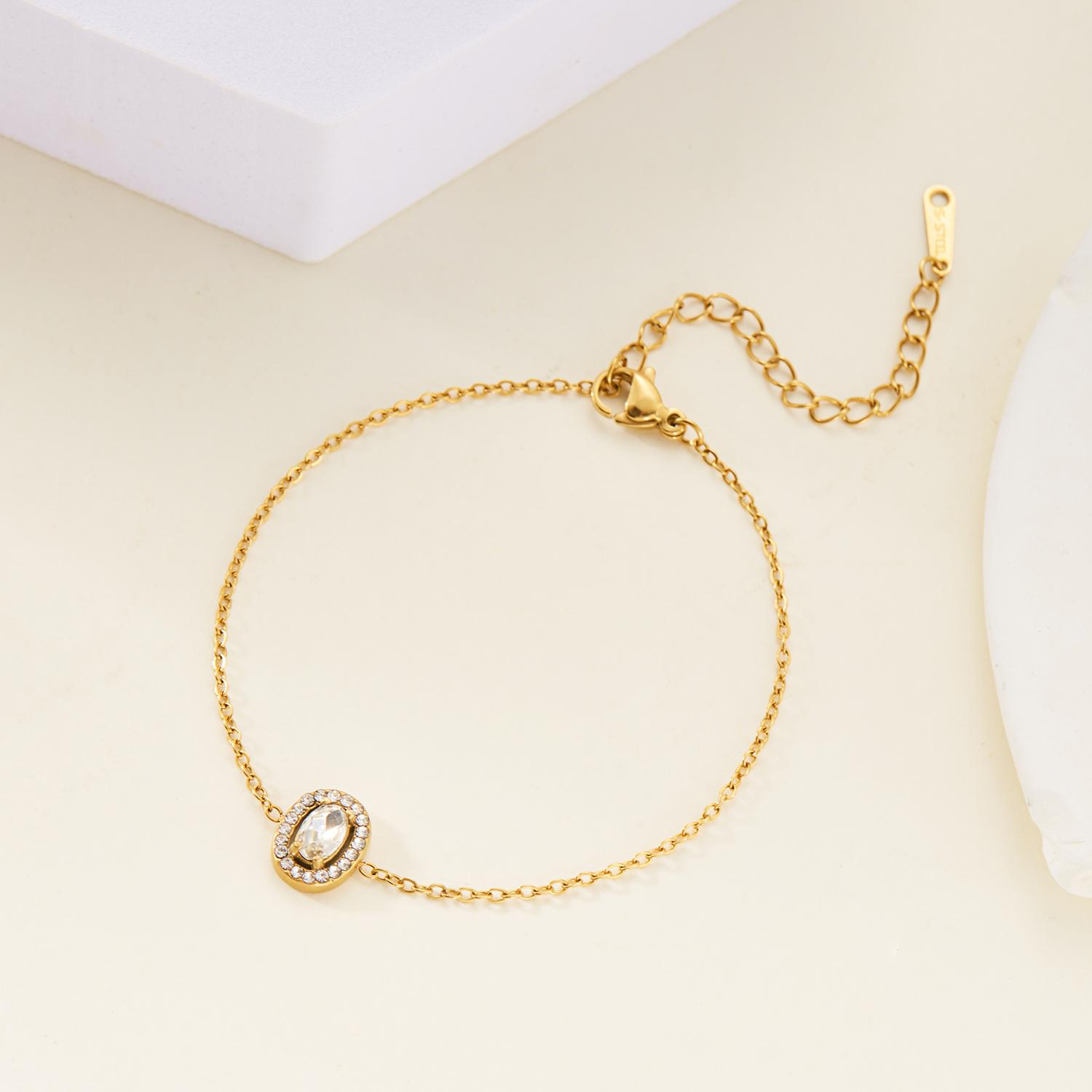 

Love Heart Bracelet For Women Men Stainless Steel Bracelet Vintage Rhinestone Bohemian Fashion Jewelry Charm Gift Accessories