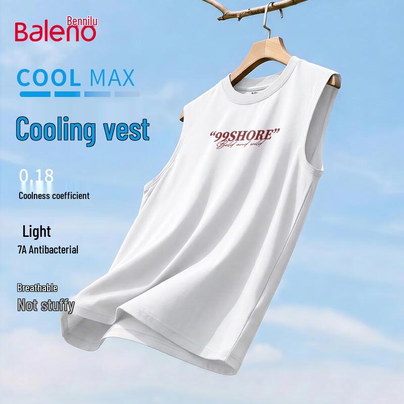 Baleno Men s Cool-Feel Antibacterial Tank Top L