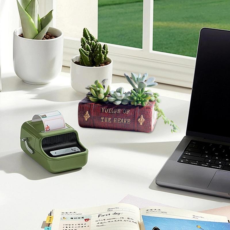 Donice na kwiaty Retro Donice w kształcie książek Doniczka na kwiaty w stylu vintage Sadzarka na kwiaty Sukulenty Kaktusy Zioła Skrzynka na rabatę