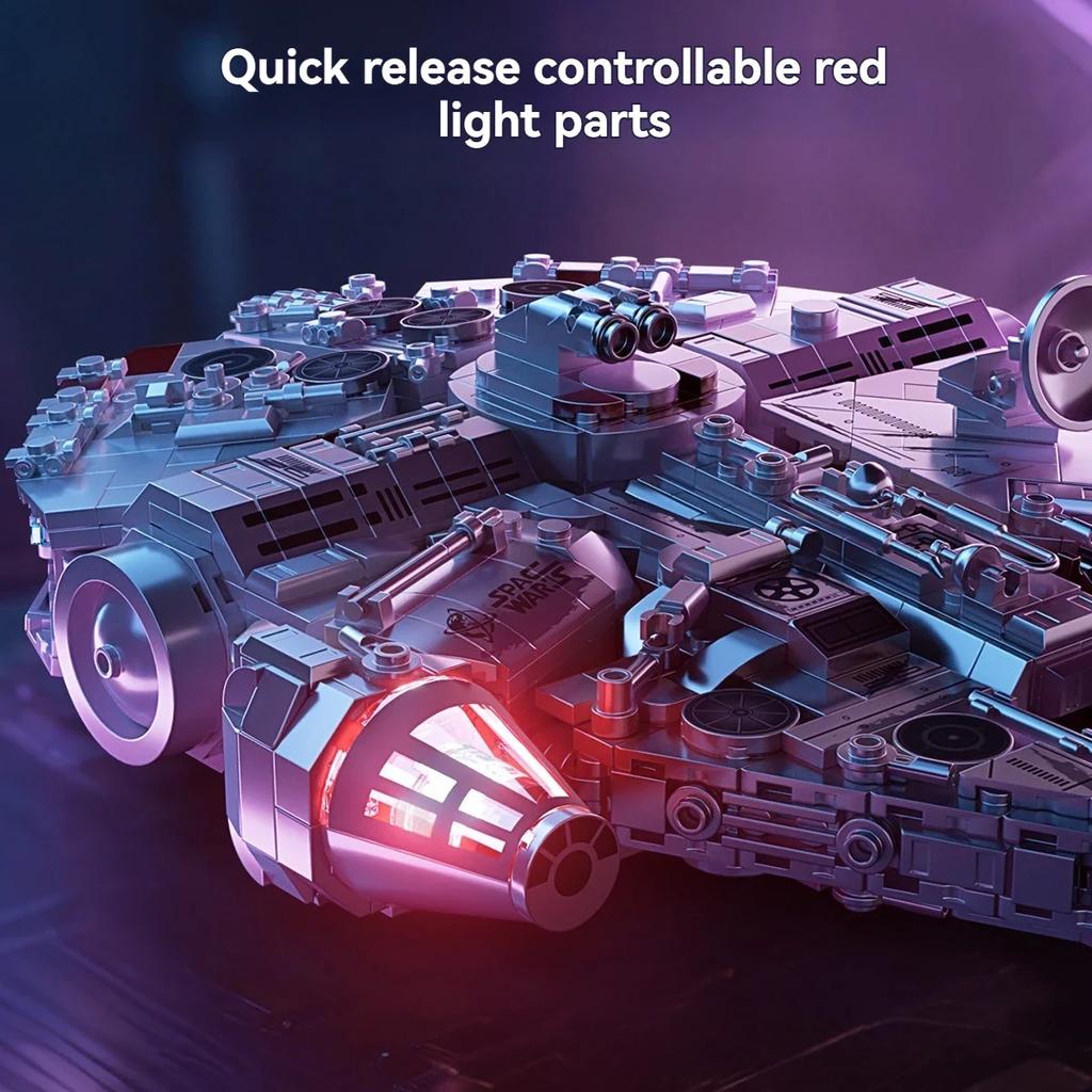 TOYLINX Hot Building Blocks 1361PCS Kits Millennium Falcon Bricks Christmas Birthday Holiday Boys Education Toys Gifts