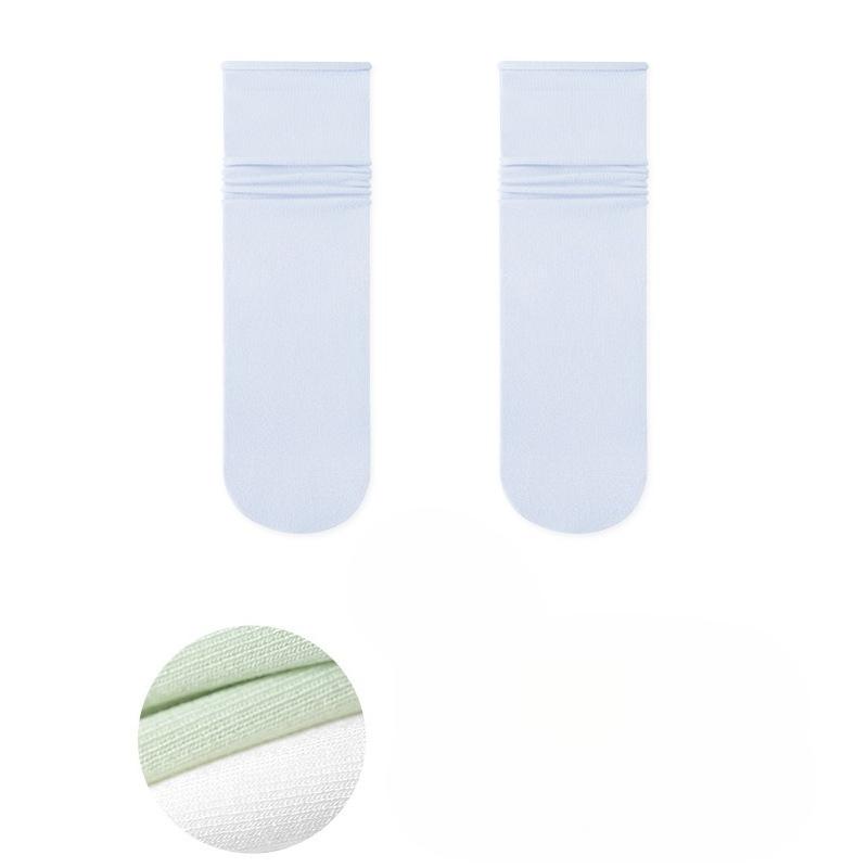 Ladies Spring and Summer Thin Month In The Tube Boneless Ice Ice Pile Socks