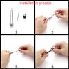 Metal Hand Drill Equipments UV Resin Epoxy Mold Tools 0.8mm-3.0mm Drill Screw for DIY Resin Crafts Jewelry Making Handmade Tools