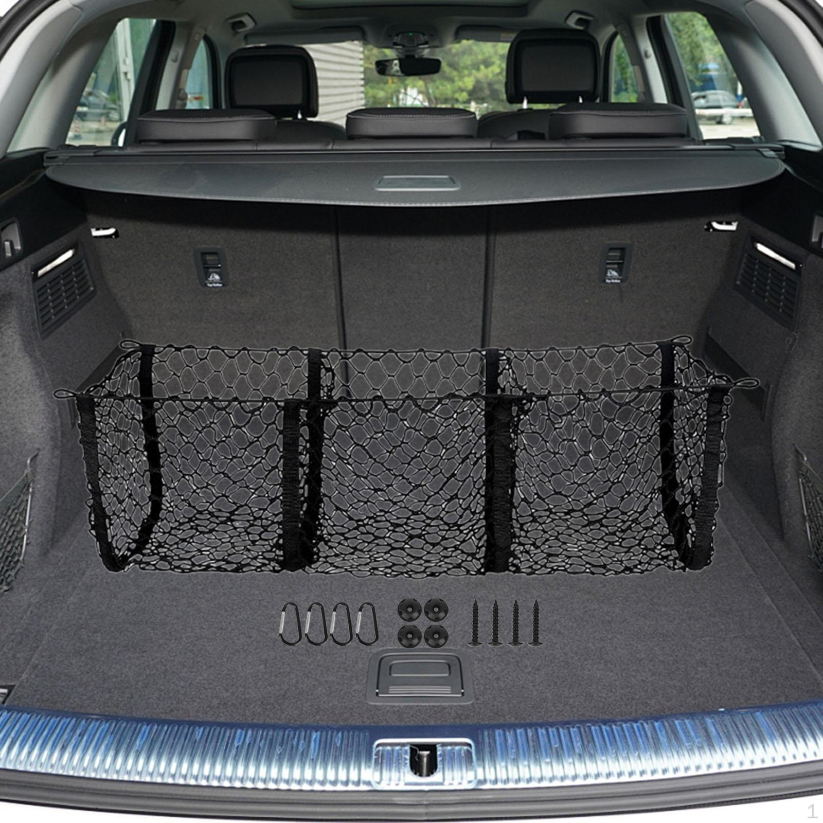 

Сетка для багажника автомобиля, прочный держатель для продуктов с крючком, портативный эластичный органайзер для хранения багажа 90cm