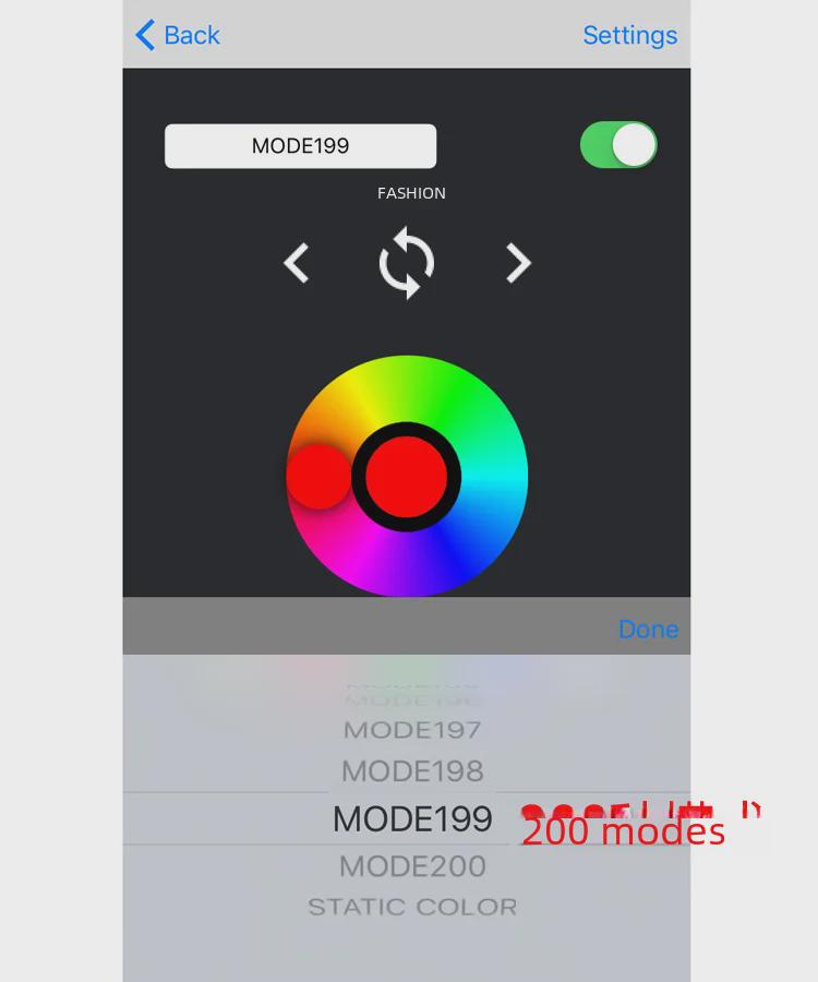 SP105E Bluetooth LED Strip Controller for WS2811/2812B, 5-24V, with Remote & App for Horse Racing Effects.