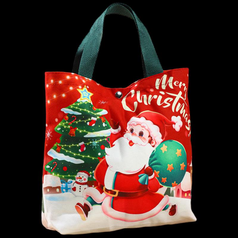 Christmas Velvet Gift Tote Bag