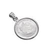 Speranza Pt999 Pure Platinum Coin Pendant Top Tuvalu Angel Pt850 Simple Frame Engraved 1/25oz