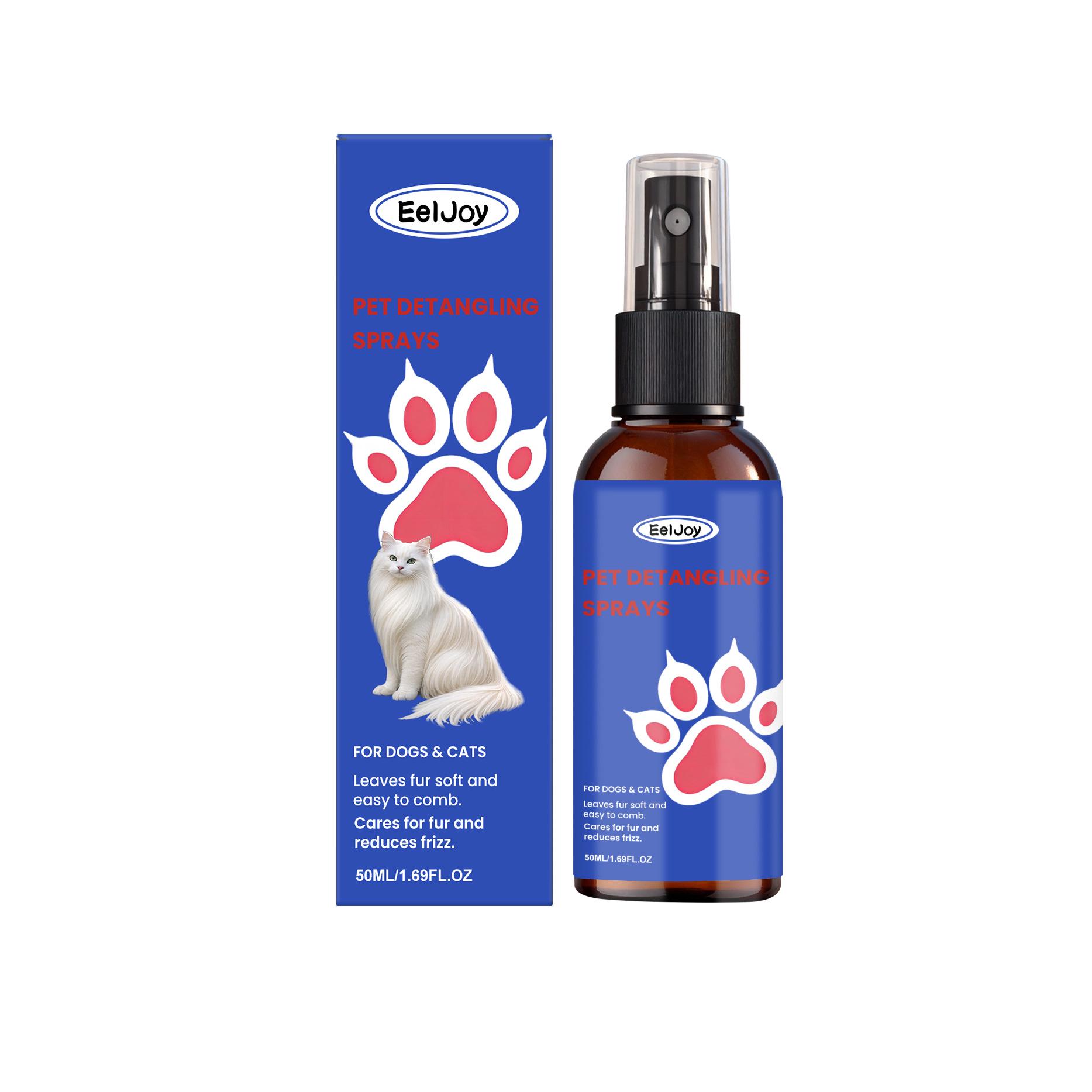 EELJOY Pet Hair Softening Spray: Daily Moisturizer & Long-lasting Fragrance for Cats & Dogs 50ml