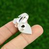 Gift For Her 925 Silver Natural Labradorite Promise Flower Adjustable Ring