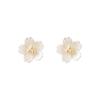 925 Silver Flower Earrings Luxury Jewelry Wedding Piercing Ladies'Earring Accessories Jewellery Woman