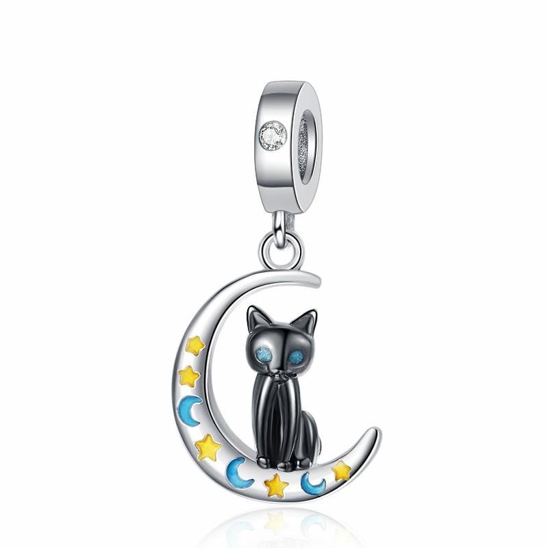 Brand New Copper Metal Cat Rainbow Horse Charm Bead Component Of Ley Chain Bead Component Compatible With Authentic Original Bracelet High Quality