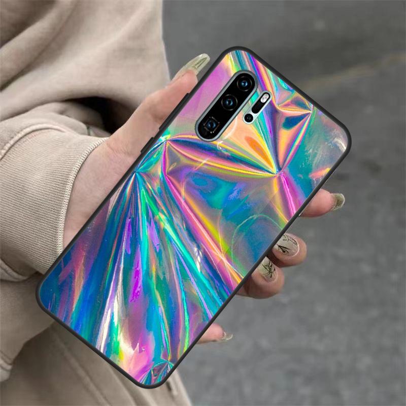 Rainbow Holographic Iridescence Case For Huawei Nova 3i 7i 8i 11i Y60 Y70 Y90 Y61 Y91 10 9 SE 11 Pro P20 P40 P30 Lite Cover