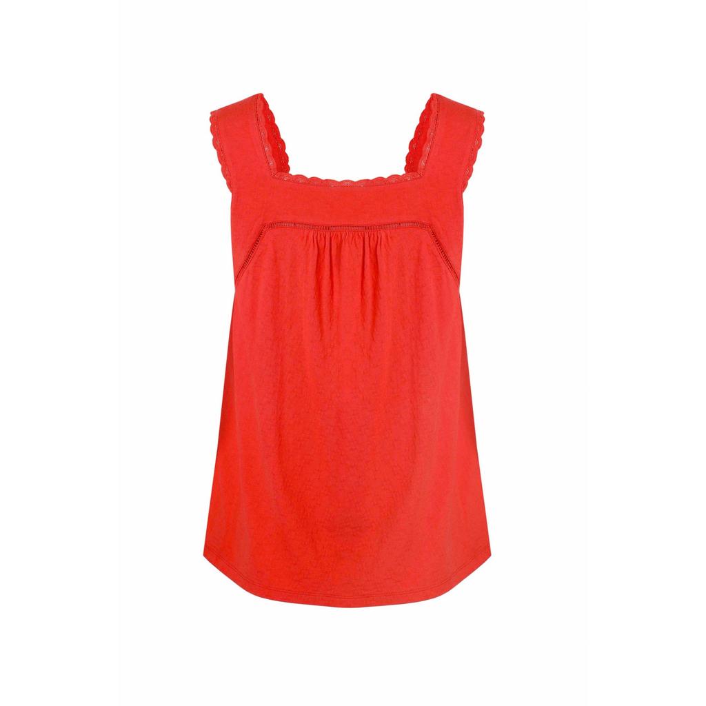 Weird Fish Womens/Ladies Chelle Organic Cotton Square Neck Vest Top