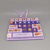 Purple Fidget Keyboard Toy Cute Animal Shape Stress Reduction Gadget for Home Office Daily Use