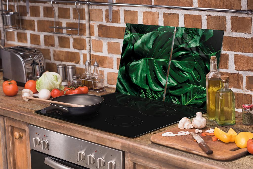 SZKLANA PŁYTA OCHRONNA NA KUCHENKĘ 75x52 MONSTERA