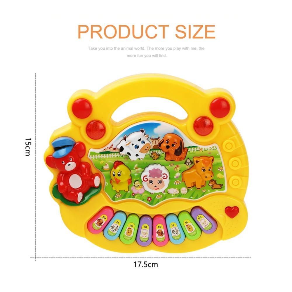 Baby Musical Toy with Animal Sound Kids Piano Keyboard Electric Flashing Music Instrument Early Educational Toys for Children