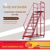 Mobile Extendable Ladder Truck for Warehouse and Supermarket Use