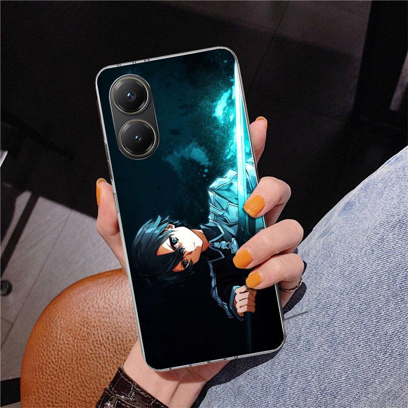 Sword Art Online Kirito Phone Case For Xiaomi Poco X7 X6 X5 Pro F7 Ultra Redmi 15C 15 13C 13 12C 12 10 10A 10C 9 9A 9C 9T Cover