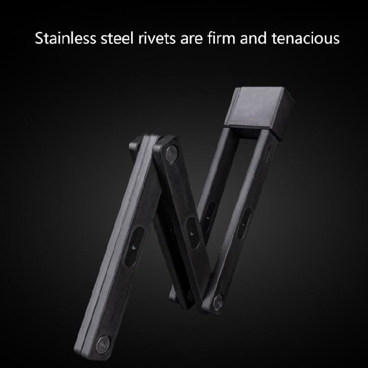 Bike Security Lock Compacts Zincs Alloy Construction For Motorcycles Scooter Weather Resistant Foldable Bicycles Lock