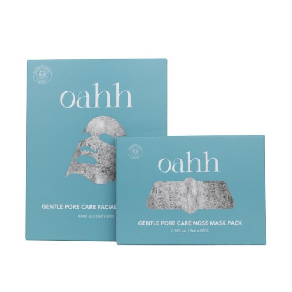 Oahh Gentle Pore Care Facial Mask Pack 1 Box+ 1 Nose Pack NONE