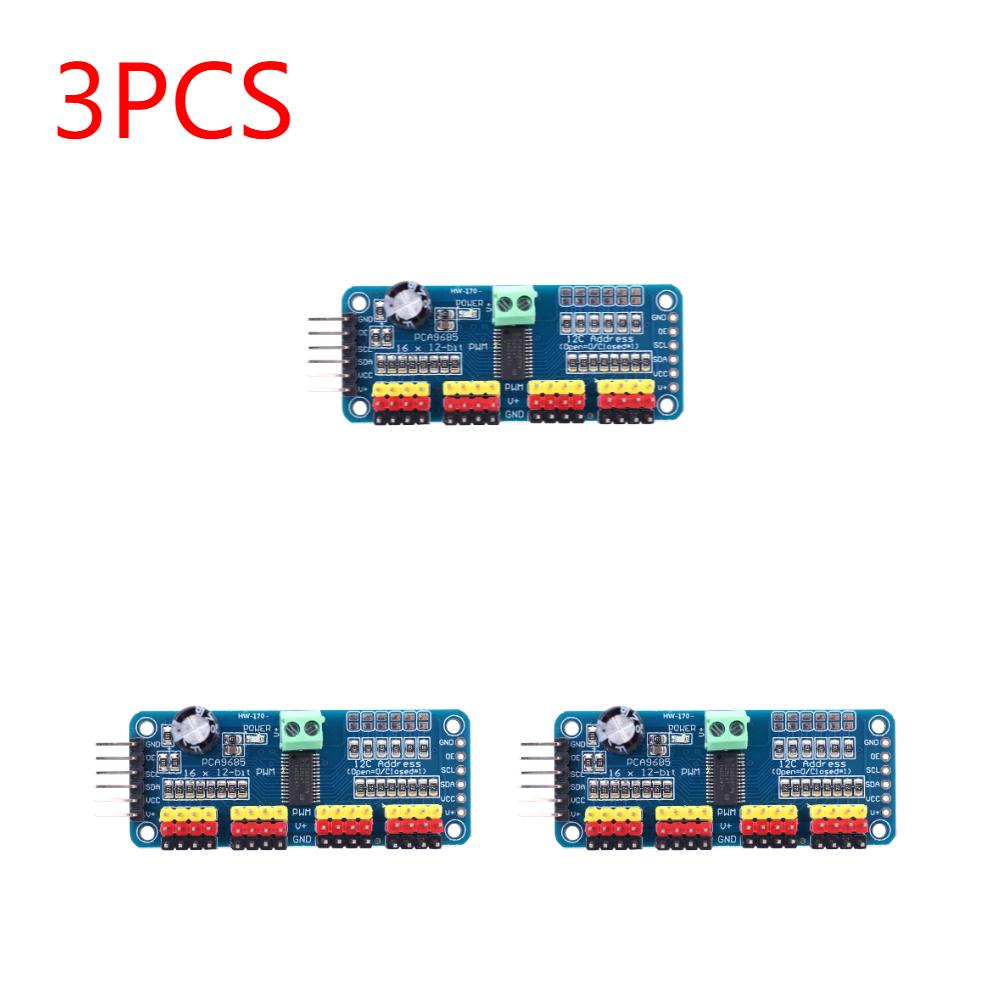 PCA9685 16 Channel 12 Bit PWM Servo Driver Board I2C Interface PCA9685 Shield Module Servo Shield for Arduino Robot/Raspberry Pi