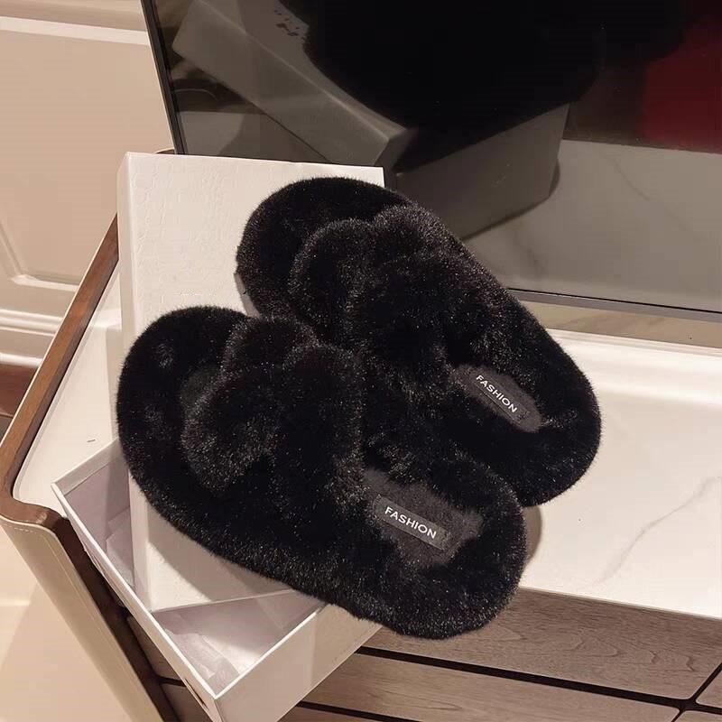 New Style of Casual Snow Shoes with Fleece and Thickened Warmth Cotton Slippers for Women