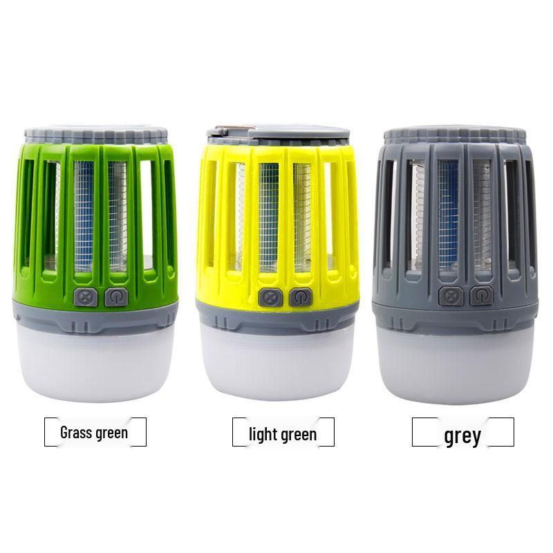 Solar-Powered LED Camping & Indoor Electric Mosquito Repellent Lamp with USB Charging