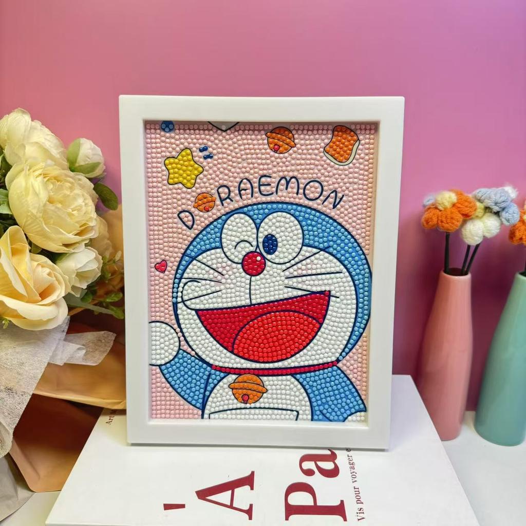 Children'S Diamond Painting Framed Handmade Diy Material Bag Sanrio Diamond Paste Painting Concentration Toy