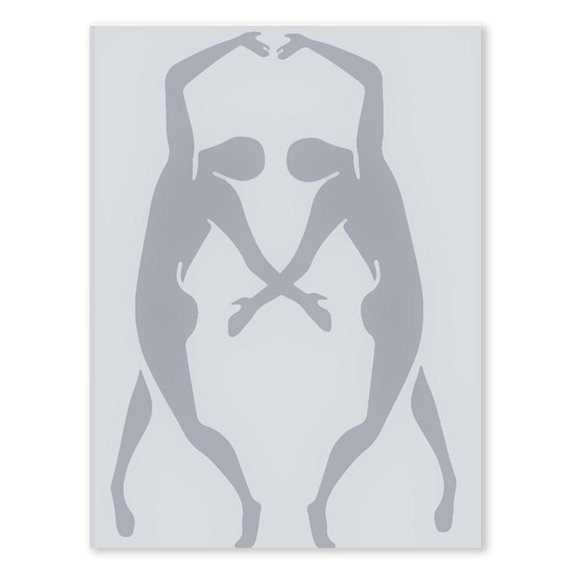 Portrettkunst Linjekunst Veggkunst Abstrakt Fargeblokk Bladplakat Svart og Hvitt Nordisk Lerretsmaleri For Stuedekorasjon