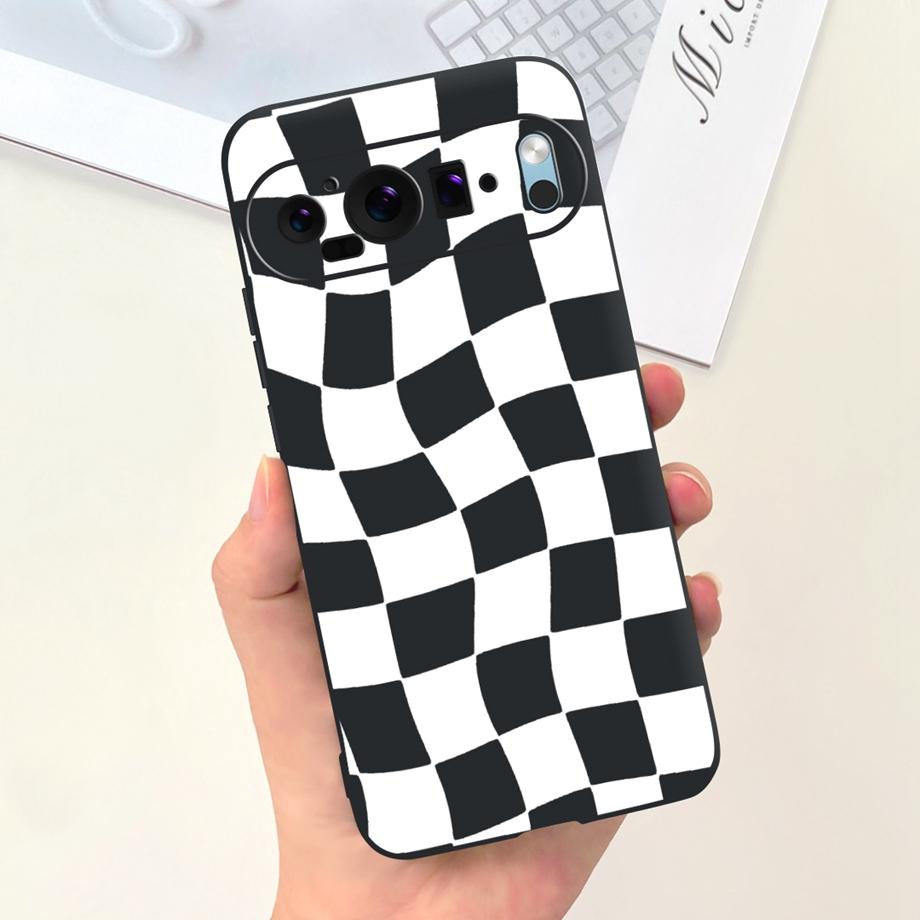 Cartoon Black Cat Cool Style Phone Case For Google Pixel 9 9Pro 7 6 6a 6Pro Coque Fundas Ultra Soft Silicone TPU Bumper Cover