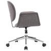 Dining Chair Swivel Grey Fabric