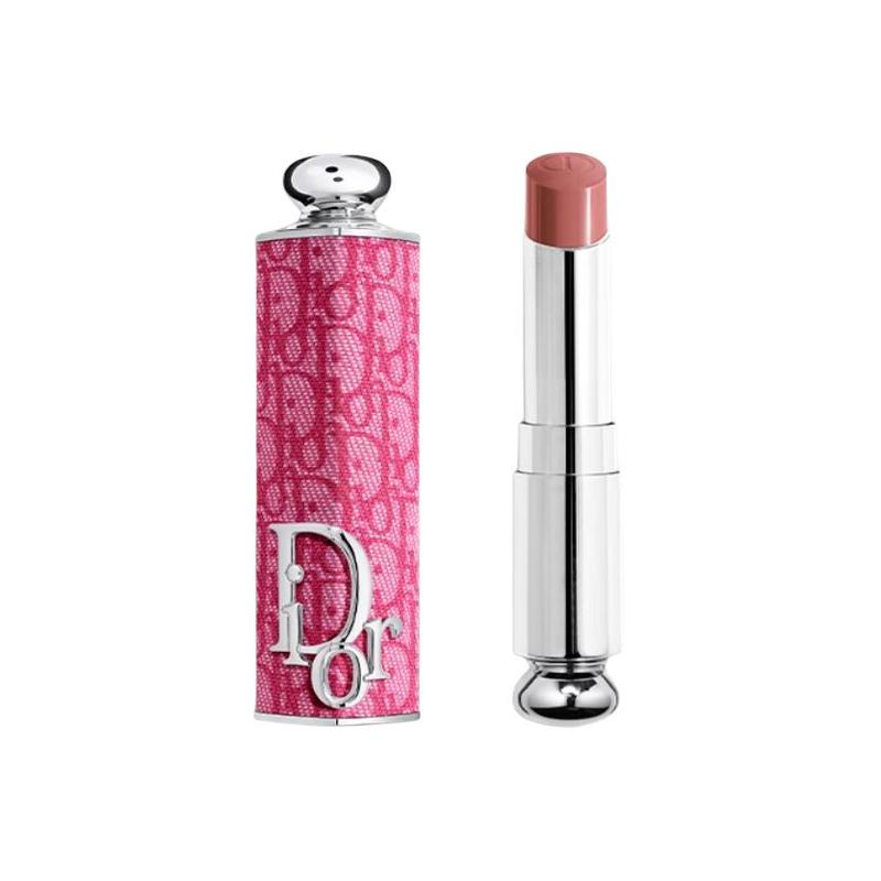 Dior Lipstick Two-piece Set: Classic Rose Pink Printed Lipstick Shell + Glamorous Lipstick Refill #428 DIORACT Raw Coconut Milk Brown
