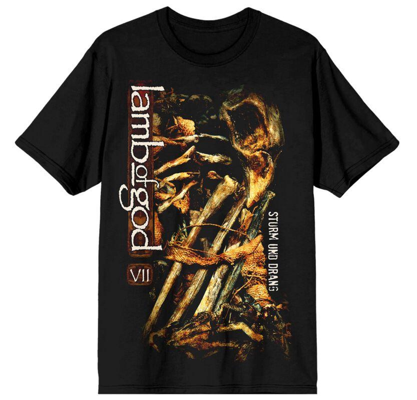 Футболка Sturm Und Drang Bones Lamb of God Мужская Женская Металл Рок Группа Графическая Футболка 100% Хлопок Летний Уличный Топ S разноцветный