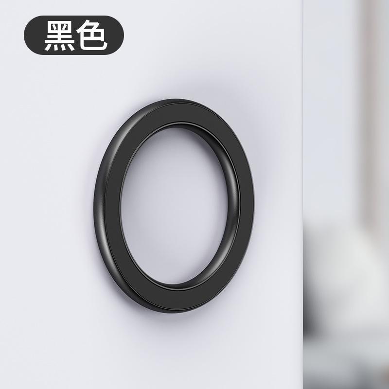 Magnetic vertical ring bracket magsafe wall-attached magnetic suction bracket, zinc alloy car mobile phone bracket, mobile phone magnetic ring