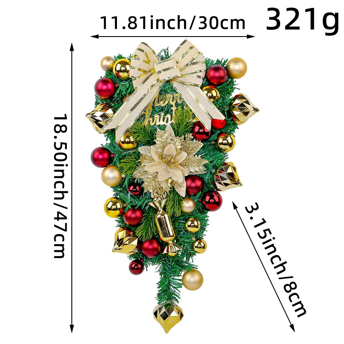 

Новое поступление Рождественский венок для подвешивания дома, Рождественская гирлянда для декора входной двери, Украшения для рождественской елки, Новогодний декор
