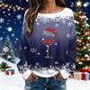 Christmas Sweatshirts For Women Knit Sweater Cute Shirt Fall Crewneck Pullover Tops