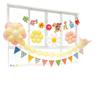 Children's Day Classroom Decorations: Blackboard, Flowers, Balloons, Flag Banners for Kindergarten Atmosphere and Photo Setup