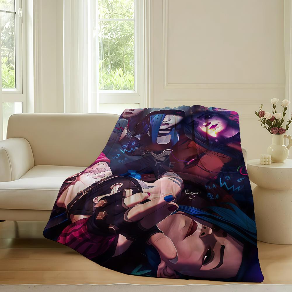 Fashion print COOL J Jinx Blanket For Sofa Office Bed Plane Travel Sleep Read Relax Camping Soft And Warm