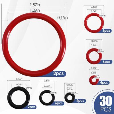 Coffee Machine Silicone Sealing Ring Kit Quick And Easy High-Elasticity Rings Problem-Free In Machines Preventing Water 30Pcs