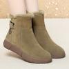 Popular Snow Boots Women's 2025 Winter New Velvet Thickened Warm Short Boots Non-slip Cotton Shoes Northeast Thick-soled Cotton Boots