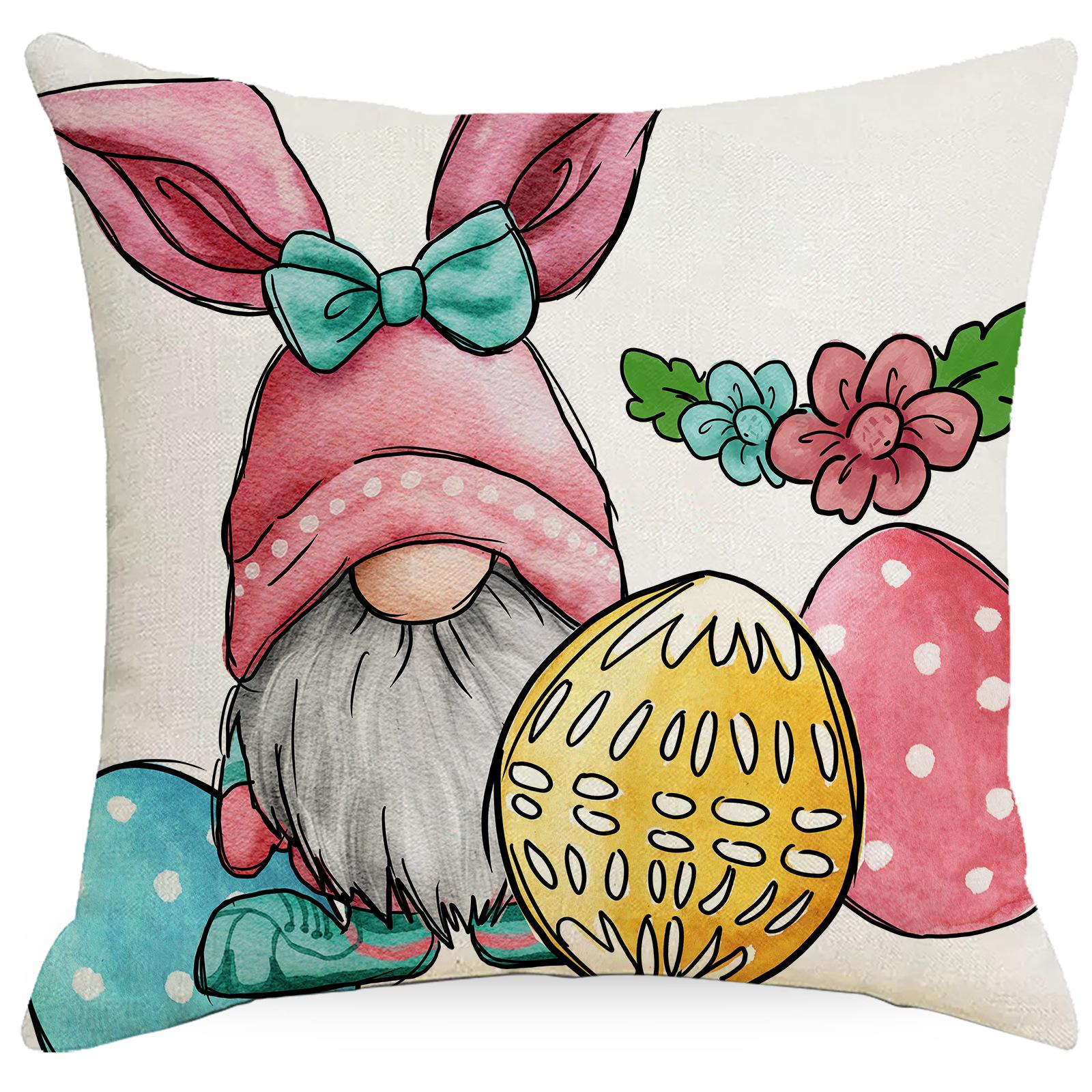 

Пасхальный Милый Кролик Пасхальное Яйцо Наволочка Диван Гостиная Наволочка Дом Новый Стиль 45 * 45Cm