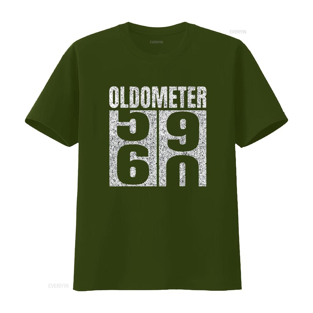 60th Birthday Oldometer 59 60 Vintage Funny s Mens T Shirt Black XL vintage Washed Slightly Versatile Top For Everyday Wear