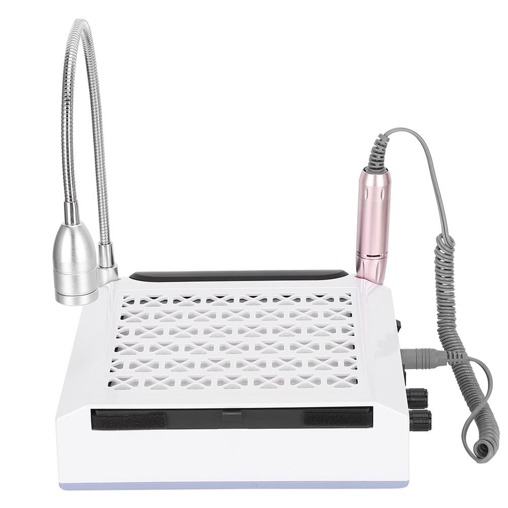 4 In 1 80W Strong Power Electric Nail Drill Nail Cleaner Nail Art Lamp Hand Pillow