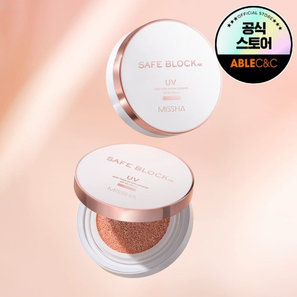 

[1+1][Missha] Safe Block RX Rosy Tone Up Sun Cushion 12g